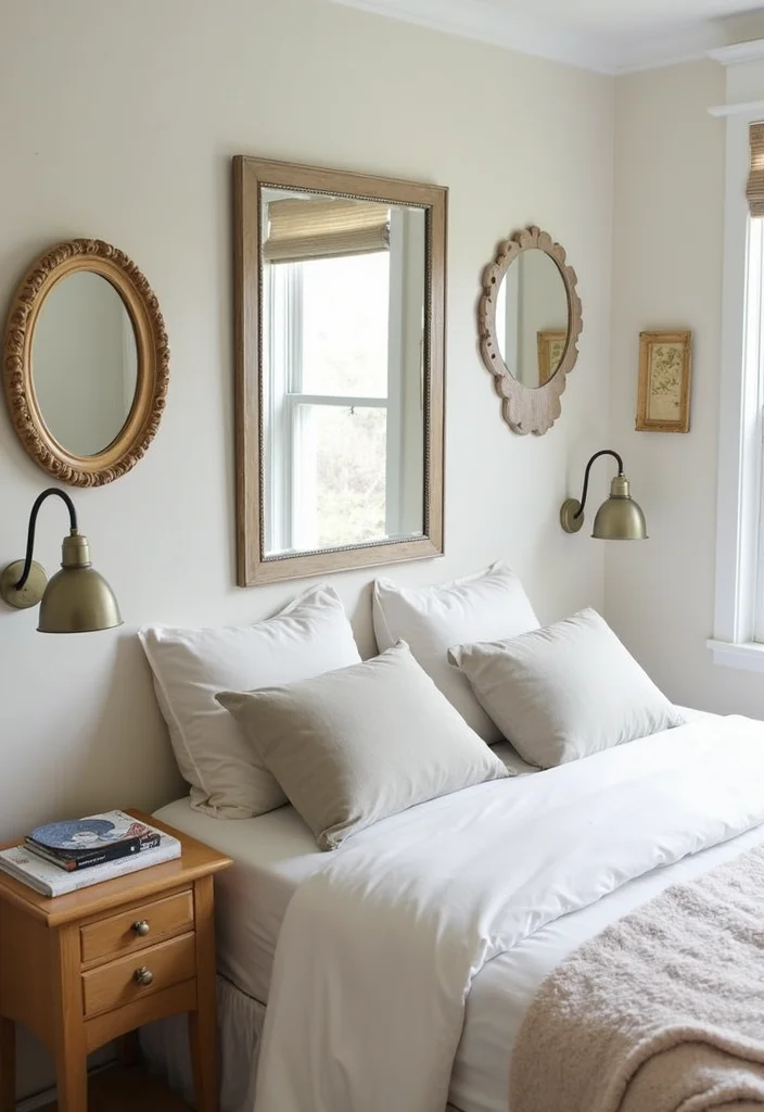 15 Cozy Modern Small Bedroom Ideas for Apartments in 2026 That Turn Tiny Spaces into Dreamy Sanctuaries - 13. Use Mirrors to Enhance Space 1