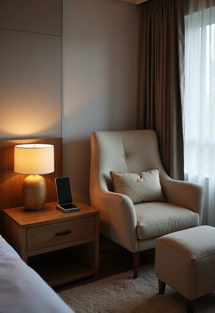 15 Cozy Modern Small Bedroom Ideas for Apartments in 2026 That Turn Tiny Spaces into Dreamy Sanctuaries - 15. Tech-Friendly Cozy Corners 1