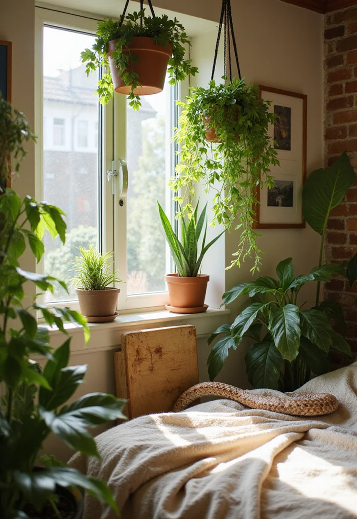 15 Cozy Modern Small Bedroom Ideas for Apartments in 2026 That Turn Tiny Spaces into Dreamy Sanctuaries - 6. Indoor Plants for a Natural Vibe 1