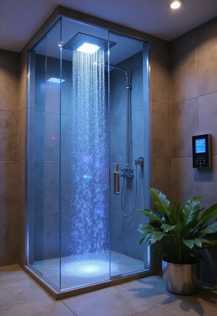 9 Dreamy Modern Bathroom Decor Ideas with Smart Wellness Features for Daily Spa Vibes - 1. Soothing Smart Showers 1