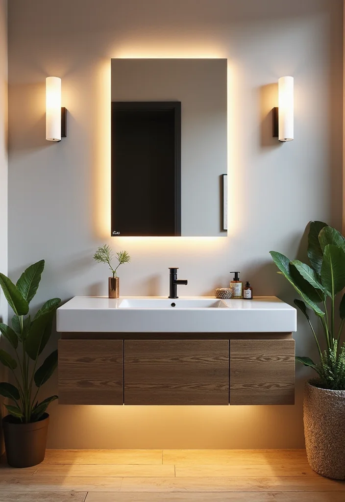 9 Dreamy Modern Bathroom Decor Ideas with Smart Wellness Features for Daily Spa Vibes - 2. Ambient Lighting Solutions 1