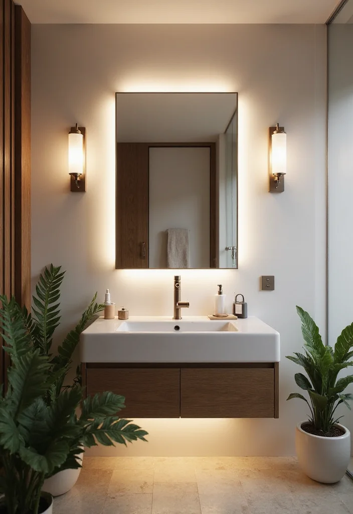9 Dreamy Modern Bathroom Decor Ideas with Smart Wellness Features for Daily Spa Vibes - 2. Ambient Lighting Solutions 2