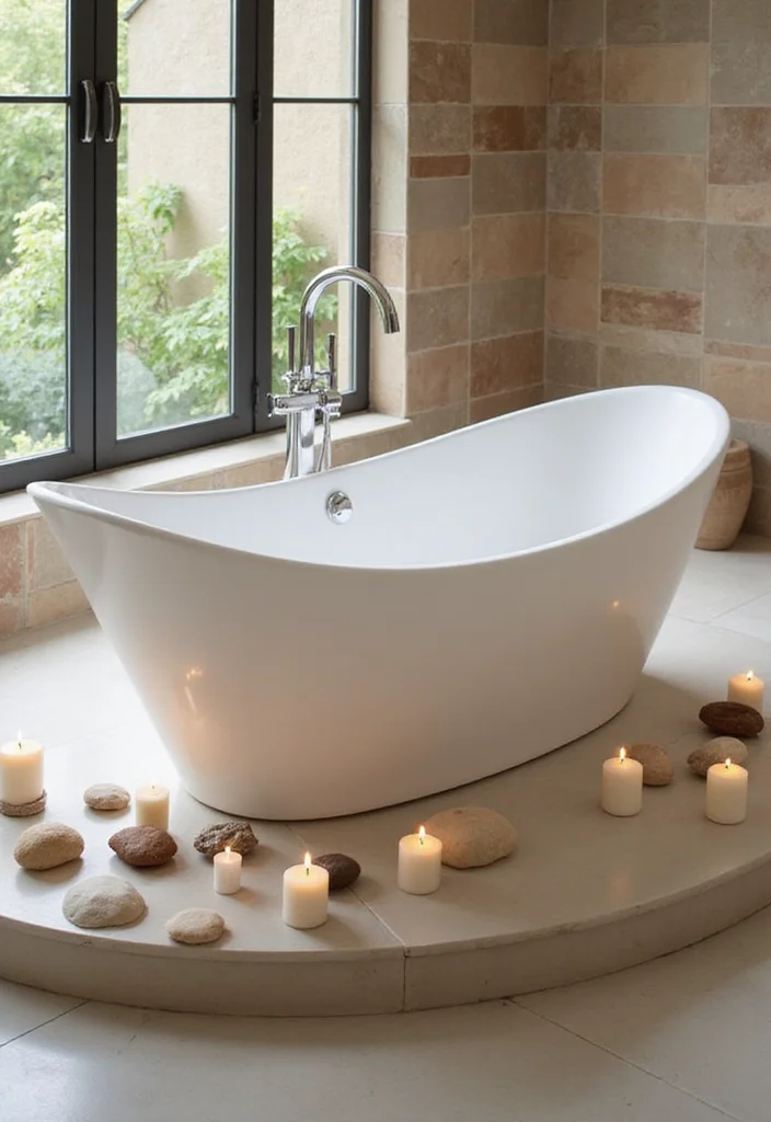 9 Dreamy Modern Bathroom Decor Ideas with Smart Wellness Features for Daily Spa Vibes - 3. Spa-Like Bathtubs 1