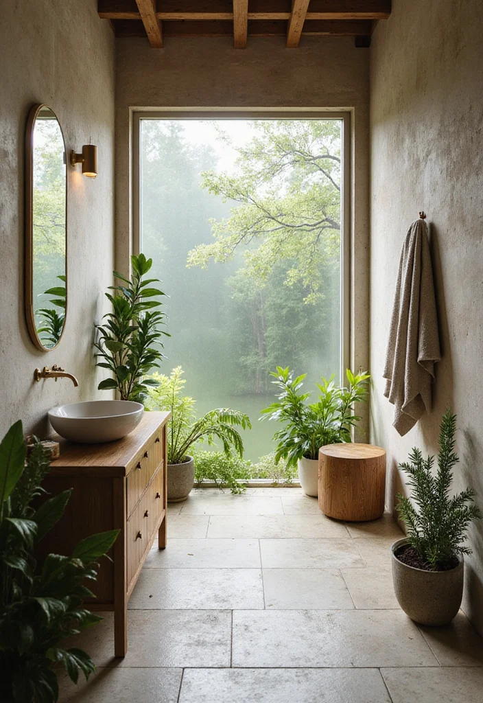 9 Dreamy Modern Bathroom Decor Ideas with Smart Wellness Features for Daily Spa Vibes - 5. Natural Materials and Textures 1