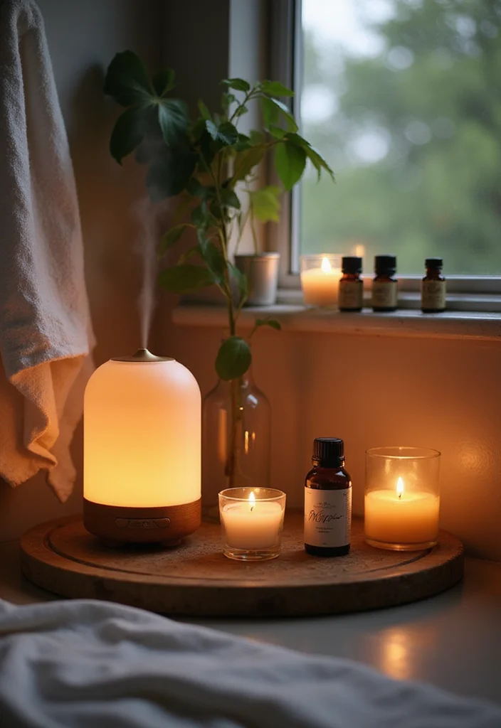 9 Dreamy Modern Bathroom Decor Ideas with Smart Wellness Features for Daily Spa Vibes - 7. Aromatherapy Elements 1