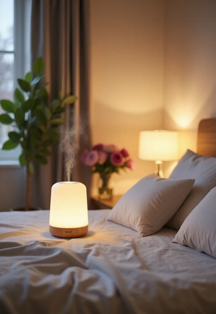 Top 10 Cozy Bedroom Decor Ideas with Smart Home Features for Ultimate Comfort - 6. Aromatherapy: Scent Your Sanctuary 1