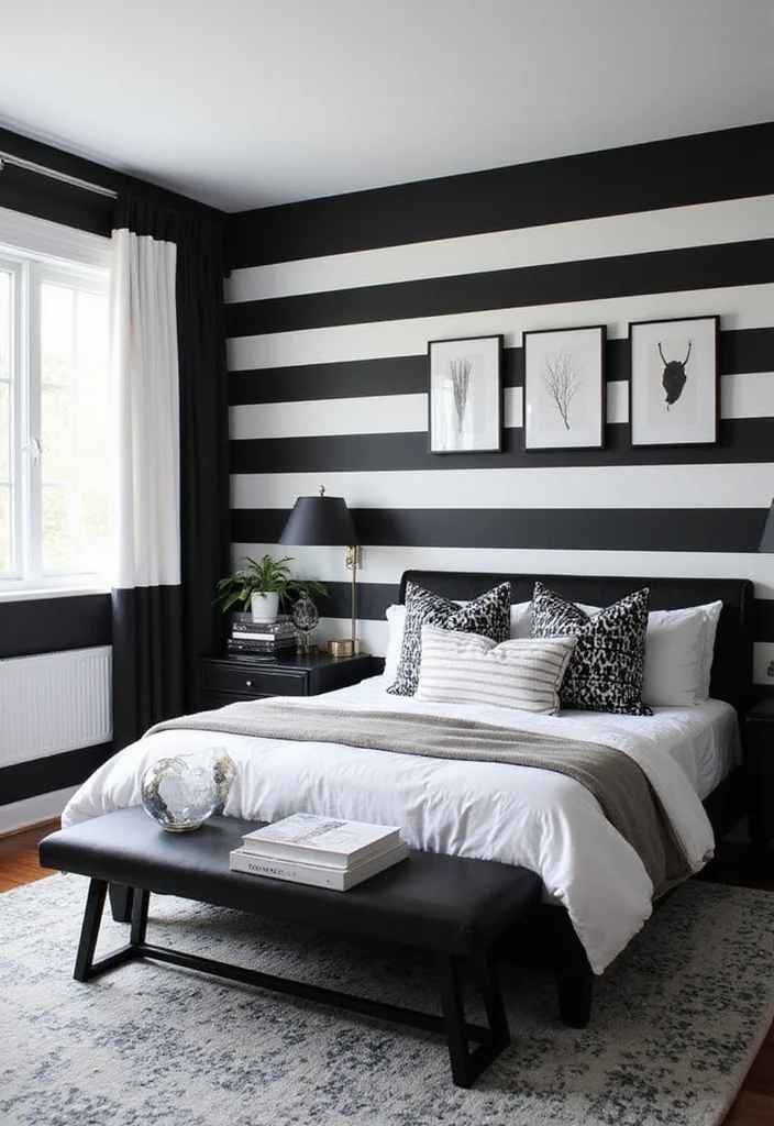13 Wallpaper Box Bedroom Trends That Are Redefining Master Suites in 2026 - 5. Monochrome Magic 1