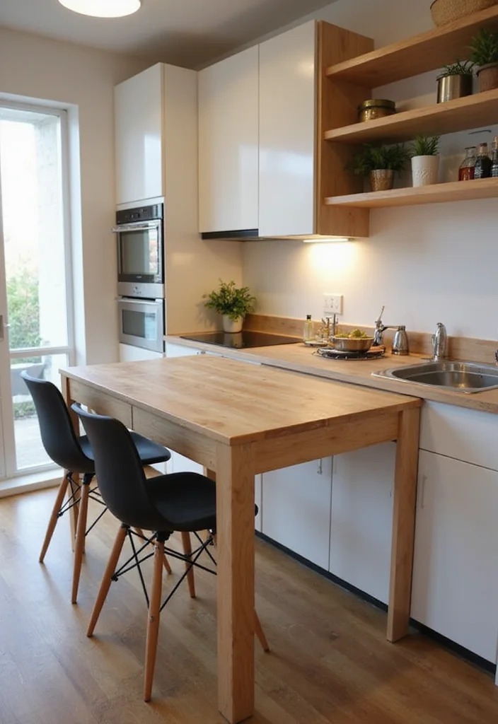 15 Modern Seamless Small Kitchen Storage Layout Ideas for 2026 Luxury Living - 13. Foldable Furniture Options 1