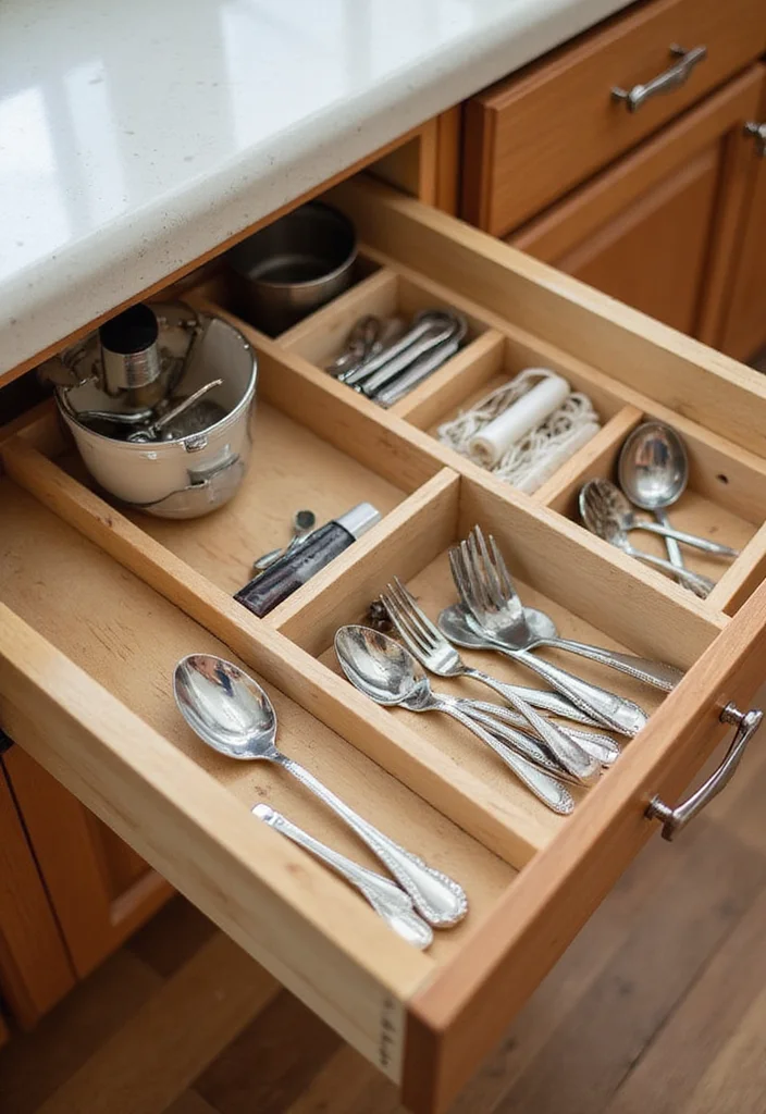 15 Modern Seamless Small Kitchen Storage Layout Ideas for 2026 Luxury Living - 8. Drawer Dividers and Organizers 1