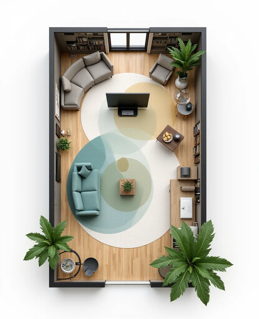 How to Create a Multizonal Living Room Layout for Small Apartments Using These Step-by-Step Tips - Step 2: Define Your Zones 1