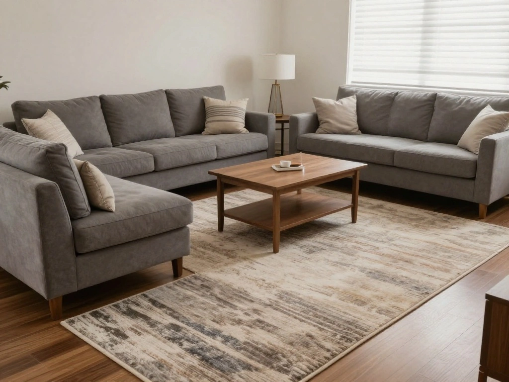 How to Create a Multizonal Living Room Layout for Small Apartments Using These Step-by-Step Tips - Step 5: Use Rugs to Define Areas 1