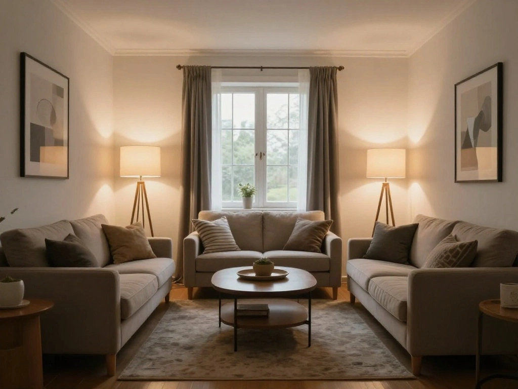 How to Create a Multizonal Living Room Layout for Small Apartments Using These Step-by-Step Tips - Step 6: Layer Your Lighting 1