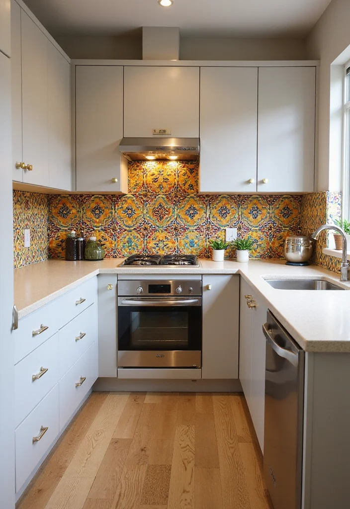 15 Cozy Modern Small Apartment Kitchen Ideas for 2026 That Feel Warm and Surprisingly Spacious - 10. Bold Backsplashes 1