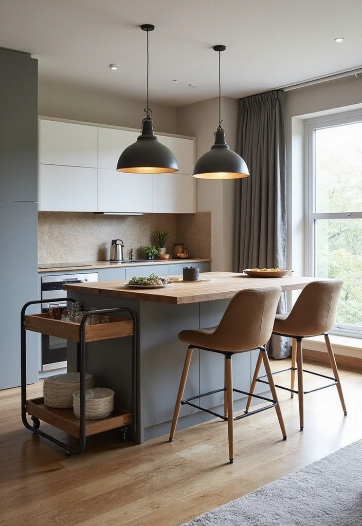 15 Cozy Modern Small Apartment Kitchen Ideas for 2026 That Feel Warm and Surprisingly Spacious - 12. Multi-Functional Furniture 1