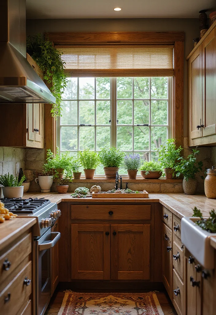 15 Cozy Modern Small Apartment Kitchen Ideas for 2026 That Feel Warm and Surprisingly Spacious - 13. Natural Elements 1