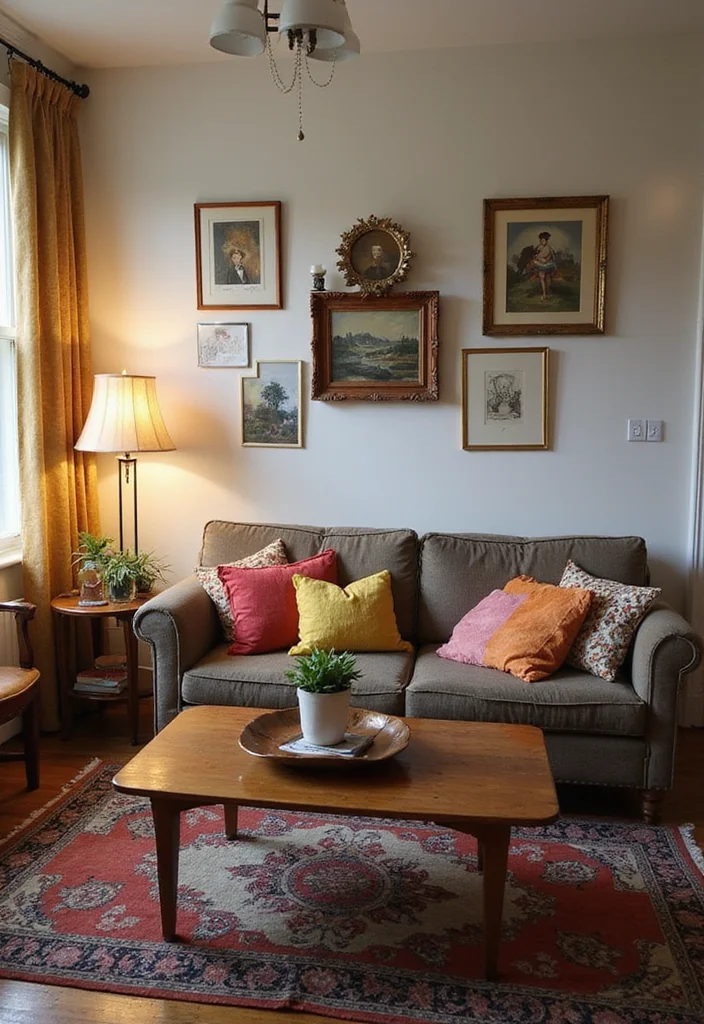 15 Cozy Modern Small Living Room Ideas for Apartment Dwellers That Look Incredibly Expensive - 14. Vintage Finds for Character 1