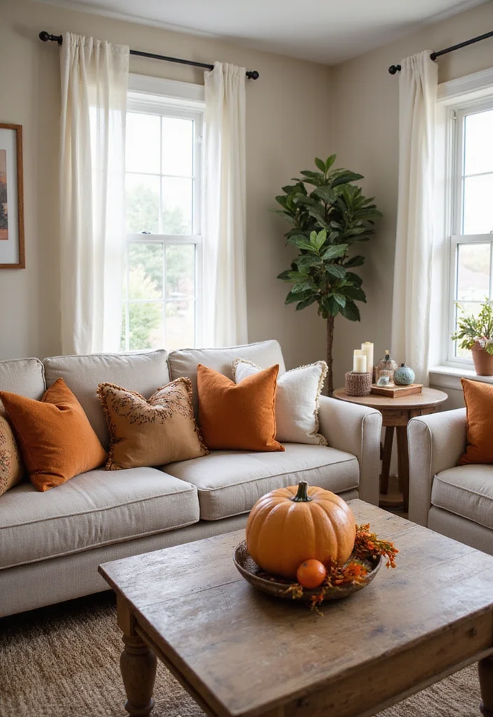 15 Cozy Modern Small Living Room Ideas for Apartment Dwellers That Look Incredibly Expensive - 15. Seasonal Decor Changes 1