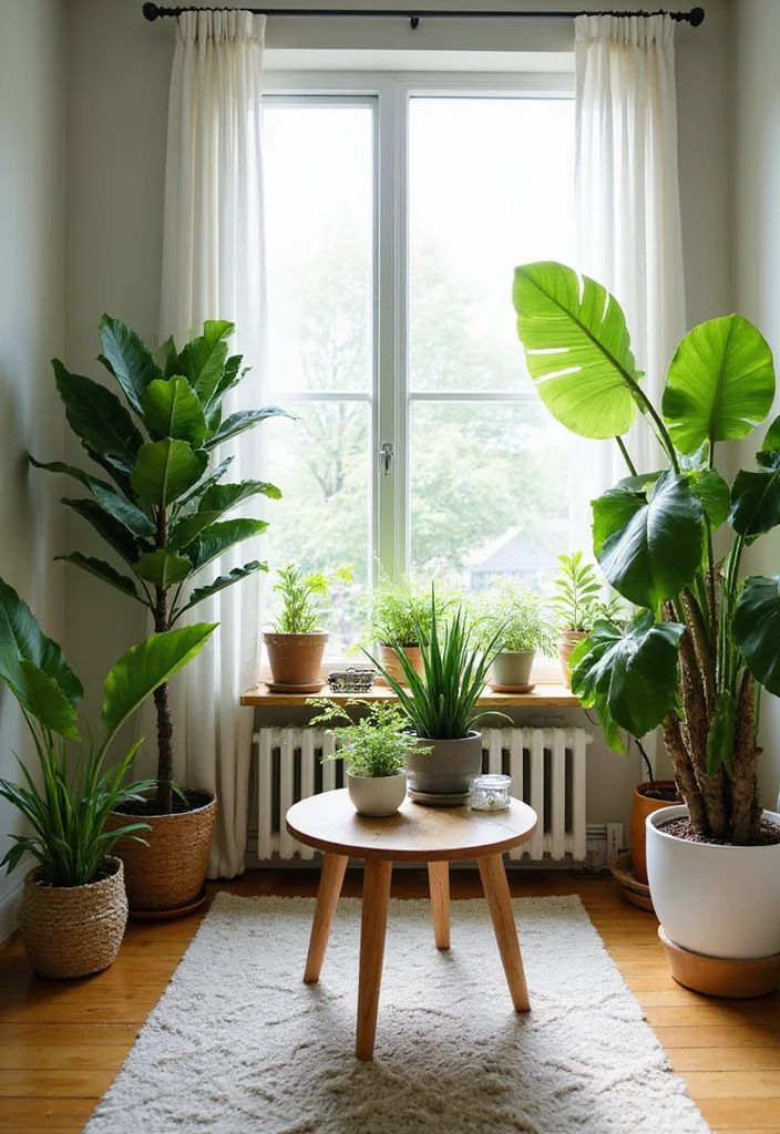 15 Cozy Modern Small Living Room Ideas for Apartment Dwellers That Look Incredibly Expensive - 7. Indoor Plants to Bring Life 1