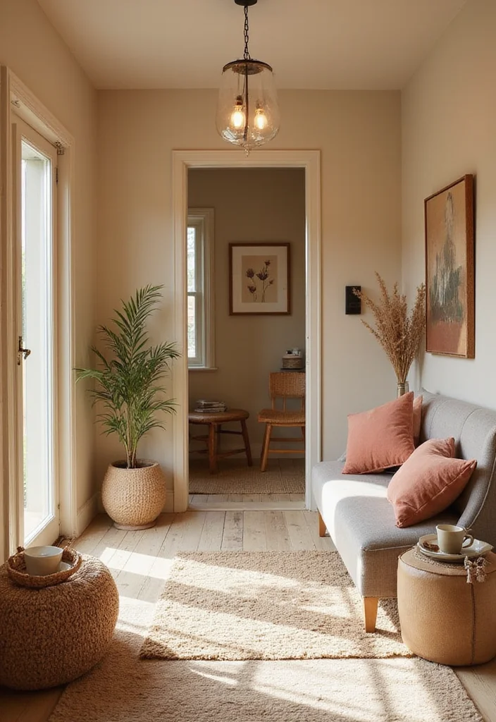 19 Warm Cozy Modern Entryway Ideas for Small Apartments That Make a Stunning First Impression - 10. Play with Color Schemes 1