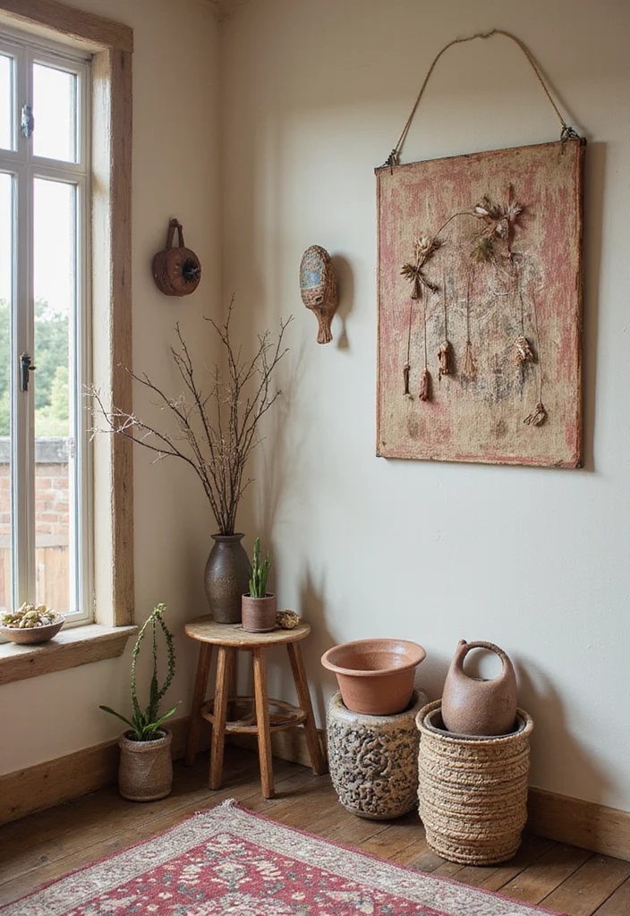 19 Warm Cozy Modern Entryway Ideas for Small Apartments That Make a Stunning First Impression - 16. A Touch of Artisanal Craft 1