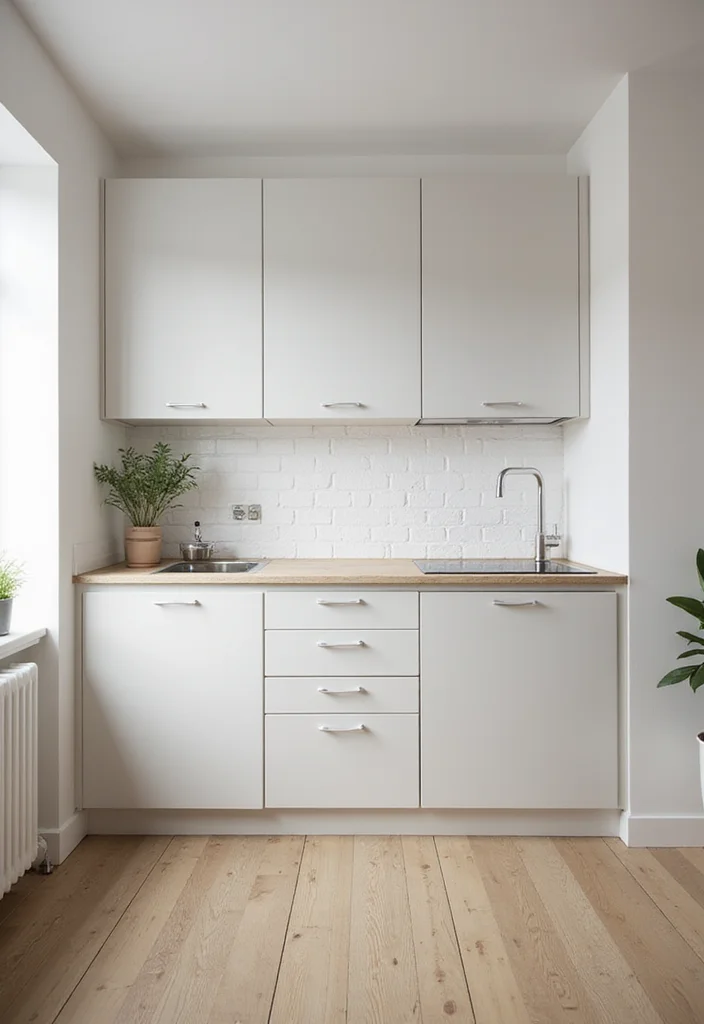 9 Cozy Modern Small Kitchen Design Ideas for Apartments That Feel Twice the Size - 8. Keep It Minimalistic 1