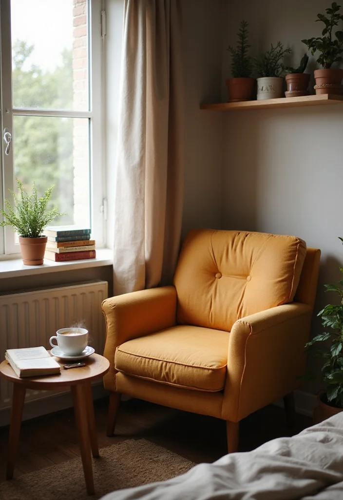 13 Cozy Modern Small Bedroom Ideas on a Budget That Renters Can Do This Weekend - 3. Create a Reading Nook 1