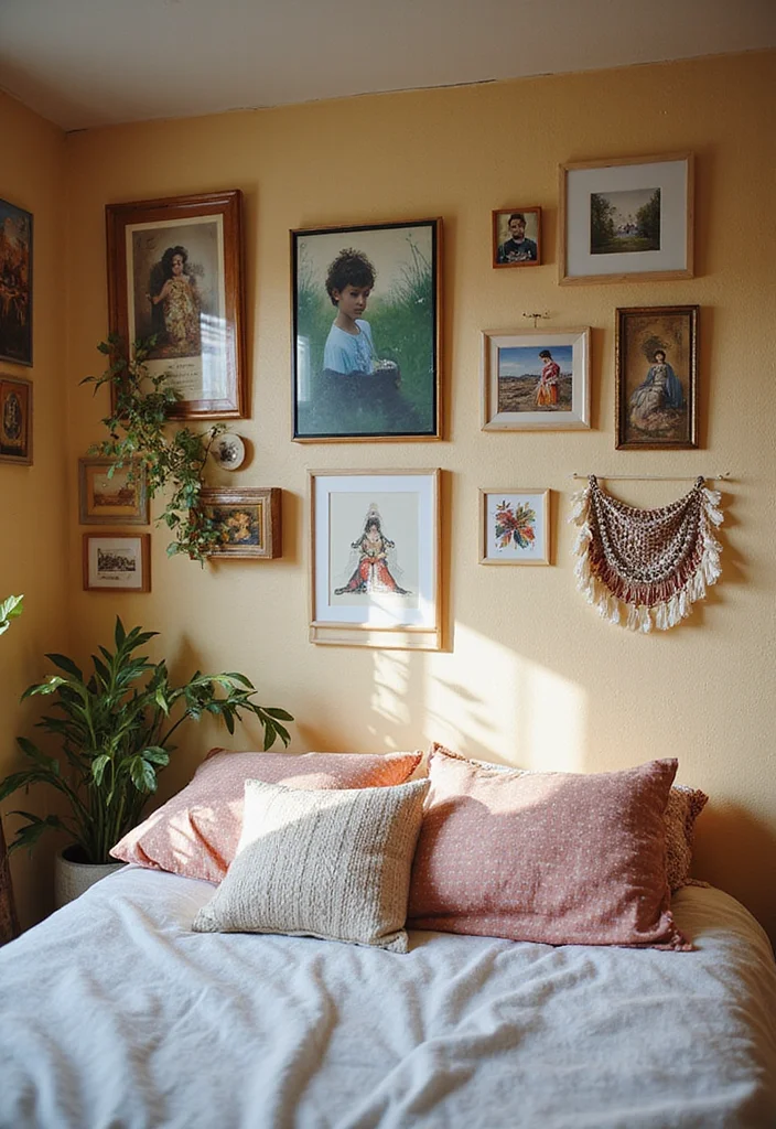 13 Cozy Modern Small Bedroom Ideas on a Budget That Renters Can Do This Weekend - 4. Personalize with Wall Art 1