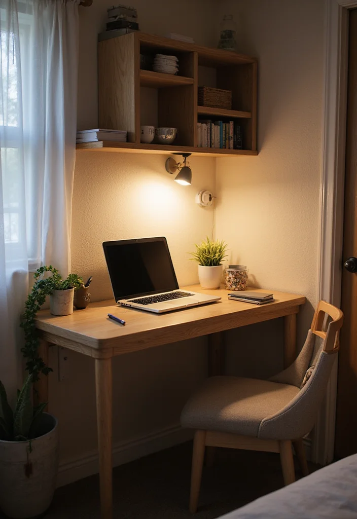 13 Cozy Modern Small Bedroom Ideas on a Budget That Renters Can Do This Weekend - 9. Create a Cozy Workspace 1