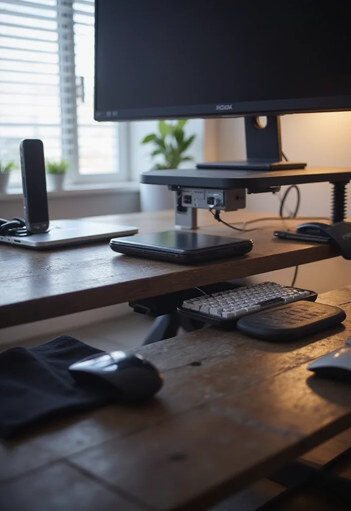 20 Warm Cozy Contemporary Home Office Ideas for Small Spaces That Actually Make You Want to Work - 10. Smart Tech Integration 1