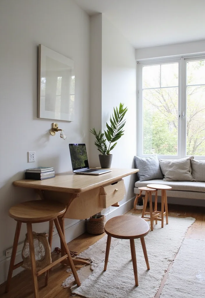20 Warm Cozy Contemporary Home Office Ideas for Small Spaces That Actually Make You Want to Work - 14. Dual-Purpose Furniture 1