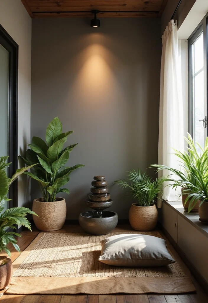 20 Warm Cozy Contemporary Home Office Ideas for Small Spaces That Actually Make You Want to Work - 18. Zen Space for Mindfulness 1