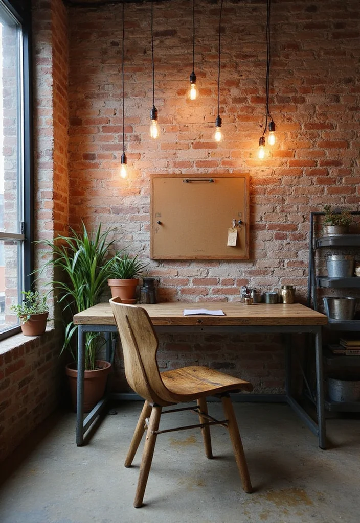 20 Warm Cozy Contemporary Home Office Ideas for Small Spaces That Actually Make You Want to Work - 4. Industrial Chic Vibes 1