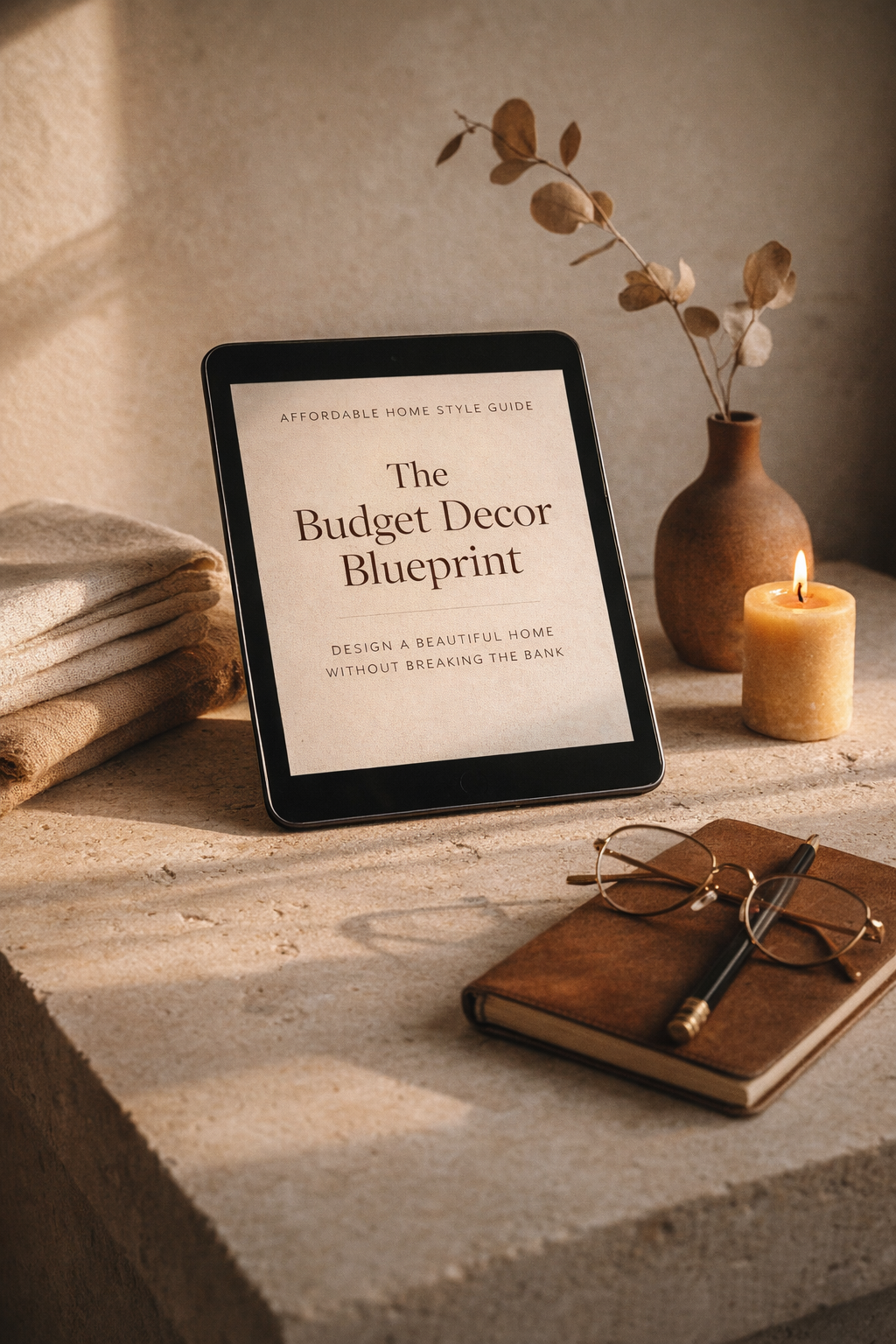 The Budget Decor Blueprint — a 37-page digital guide for styling any room like a professional