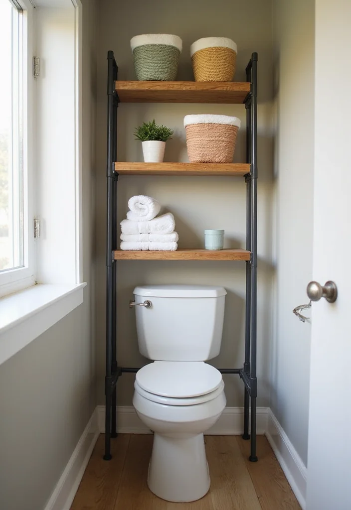 13 Cozy Modern Small Bathroom Storage Ideas for Renters That Hide Clutter Without a Single Drill Hole - 2. Over-the-Toilet Storage Solutions 1
