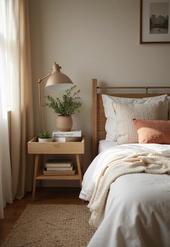 18 Cozy Modern Small Bedroom Storage Ideas for Renters That Find Floor Space You Forgot You Had - 11. Bedside Caddies 1