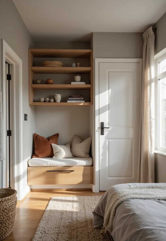 18 Cozy Modern Small Bedroom Storage Ideas for Renters That Find Floor Space You Forgot You Had - 17. Make Use of Every Nook 1