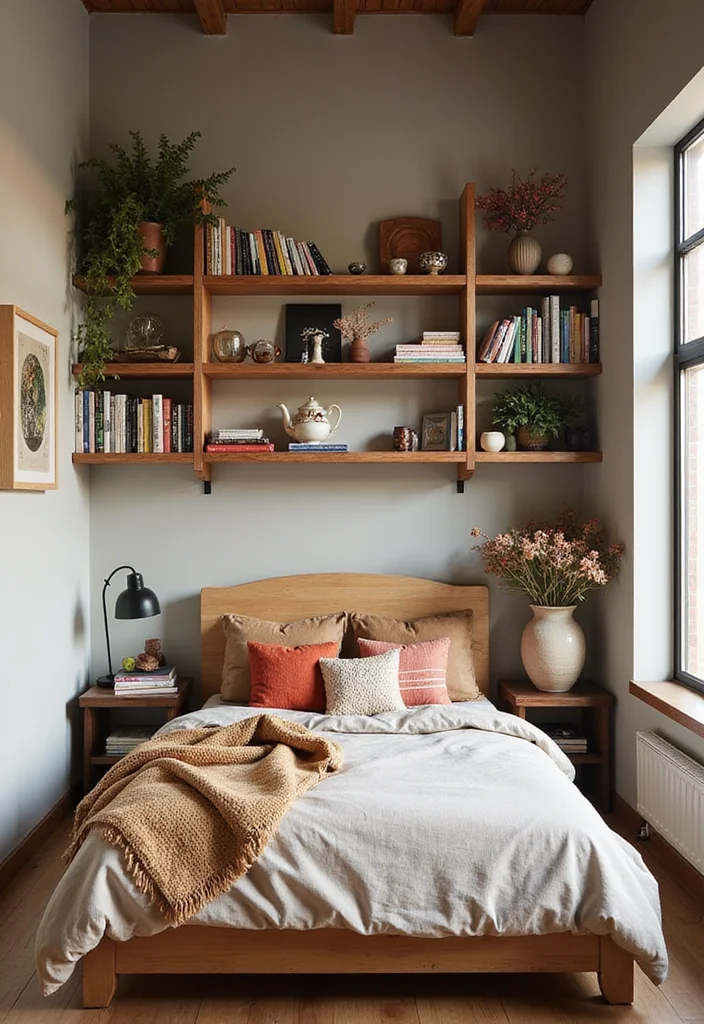 18 Cozy Modern Small Bedroom Storage Ideas for Renters That Find Floor Space You Forgot You Had - 6. Maximize Vertical Space 1