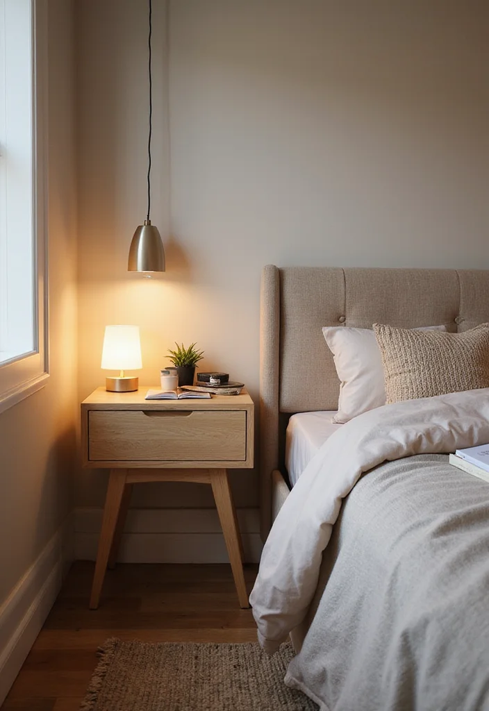 18 Cozy Modern Small Bedroom Storage Ideas for Renters That Find Floor Space You Forgot You Had - 7. Floating Nightstands 1