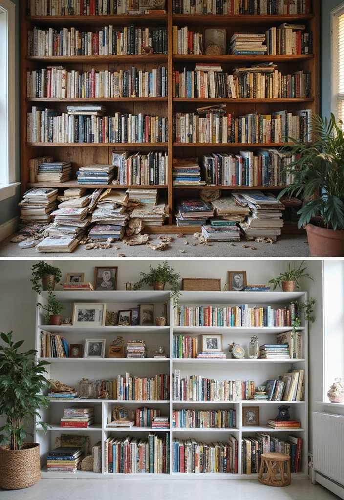 20 Things Making Your Apartment Look Cheap and How to Fix Them - 10. Poorly Organized Bookshelves 1