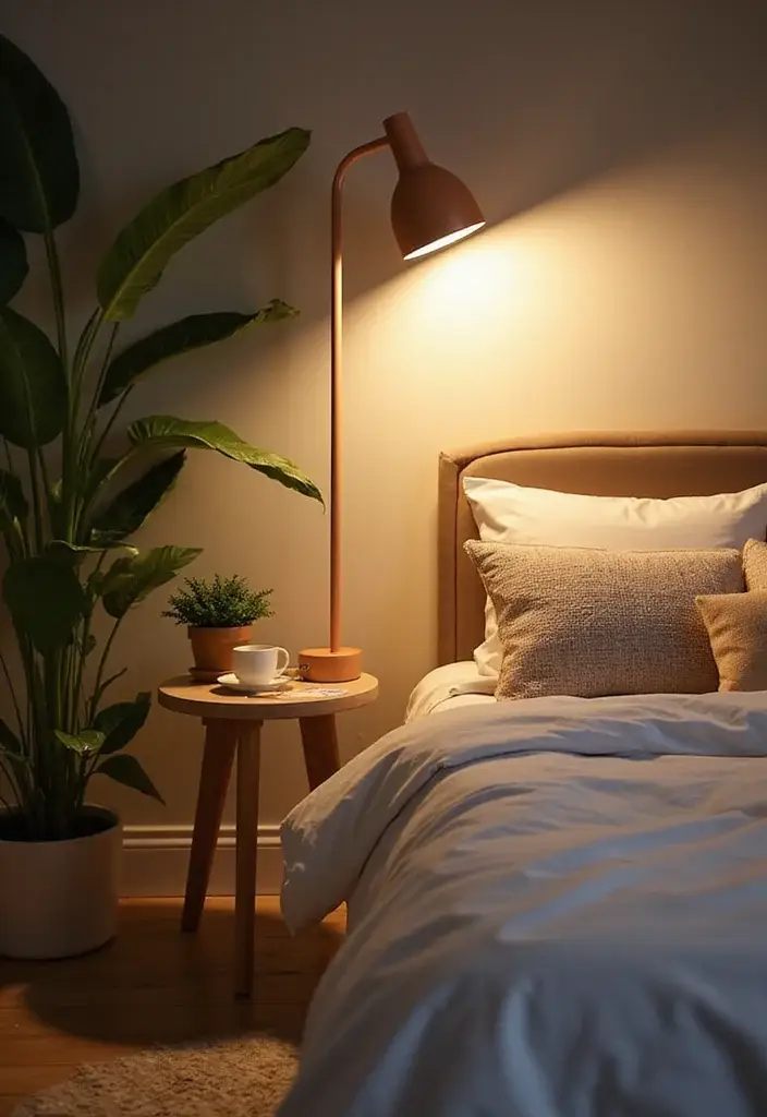24 Cozy Modern Bedroom Lighting Ideas for Renters That Glow Like a Boutique Hotel - 15. Multifunctional Lighting Solutions 1