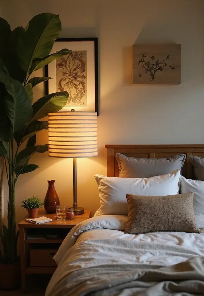 24 Cozy Modern Bedroom Lighting Ideas for Renters That Glow Like a Boutique Hotel - 24. Layered Lampshades 1