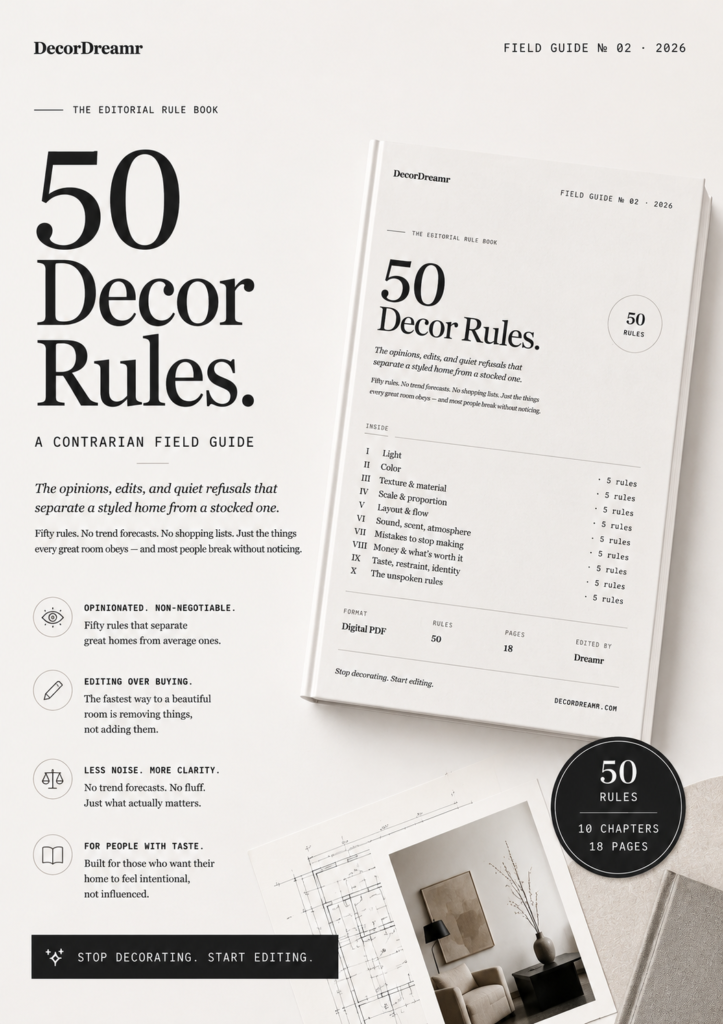 The 50 Decor Rules: A Contrarian Field Guide