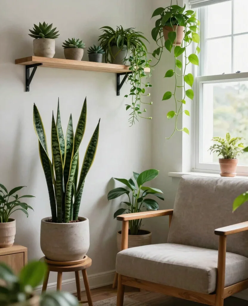 Transform Your Small Apartment Living Room with Cozy Decor Ideas for Maximum Style - 5. Incorporate Indoor Plants for Freshness 1