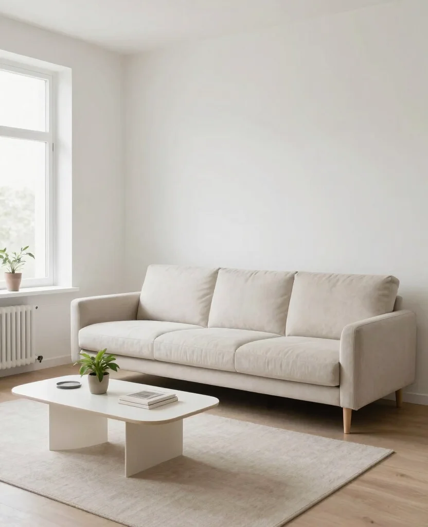Transform Your Small Apartment Living Room with Cozy Decor Ideas for Maximum Style - 9. Embrace Minimalism for a Clutter-Free Space 1